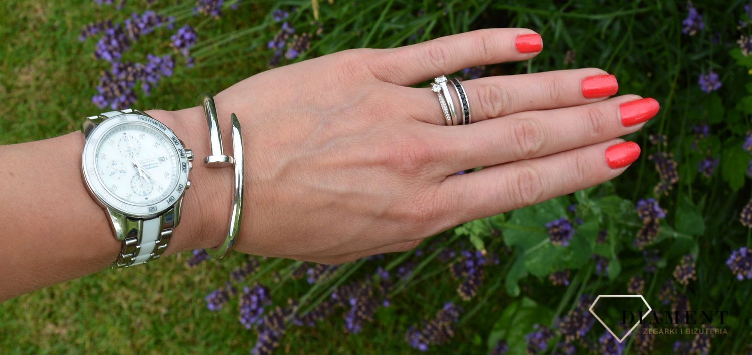 Bransoletka srebrna damska gwóźdź   ✓Sztywne bransoletki ✓ Srebrne bransoletki w sklepie zegarki-diament.pl✓ Autoryzowany sklep✓ Kurier Gratis 24h✓ Gwarancja najniższej ceny.jpg